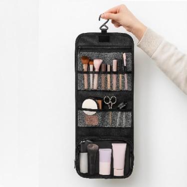 Imagem de NECESSAIRE BOLSA ORGANIZADORA DE HIGIENE PESSOAL COM GANCHO PARA VIAGEM MALA ACADEMIA UNISSEX MASCULINO FEMININO