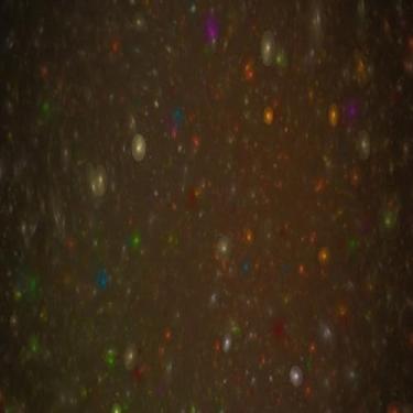 Imagem de Quadro Decorativo Abstract Fractal Arte Moderna para Parede Design Contemporâneo 40x40cm