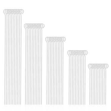 Imagem de Classicseali 500 peças de alfinetes de olhal de joias, 5 tamanhos diferentes de pinos de aço inoxidável, pino de cabeça para fazer joias, faça você mesmo, brinco de miçanga, pingente, colar, pulseira