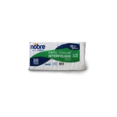 Imagem de Papel Toalha Interfolha C/1000fls 20x20cm 2d (celulose Virgem) Slim - 