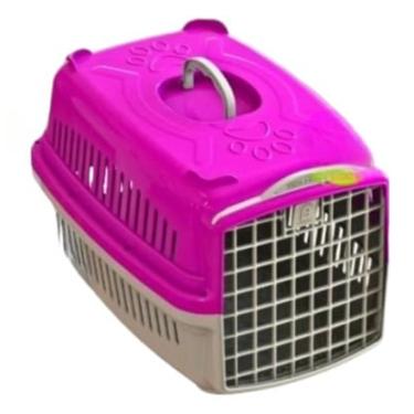 Imagem de Caixas De Transporte Para Animais De EstimaçãO - Adequadas Para Cachorros E Gatinhos, Bem Como Para CãEs E Gatos Adultos(ROSA,Nº2 até 10kg)