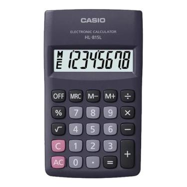 Imagem de Calculadora bolso casio hl815 bk preta, Preta