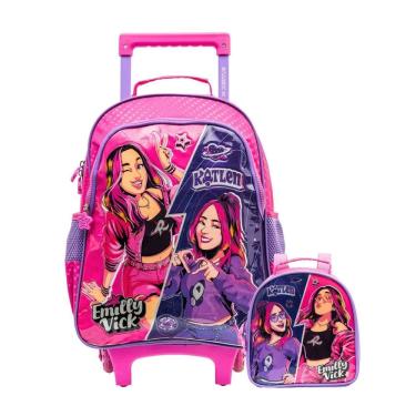 Imagem de Kit Emilly Vick Mochila Rodas + Lancheira Térmica Youtuber