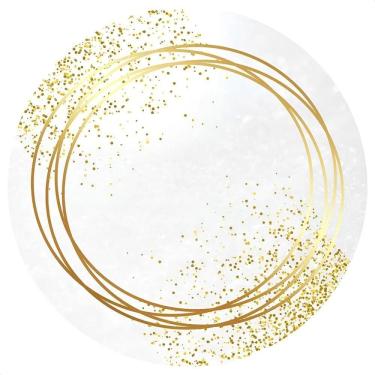 Imagem de Painel Redondo Sublimado 1,5M Festa Tec - Geométrico Glitter