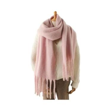 Imagem de Cachecol De Inverno Feminino Em Cashmere, Quente E Macio, Pashmina, Ma