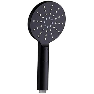 Imagem de YYBOES Chuveiro cabeça de chuveiro filtro de chuveiro elétrico cabeça de chuveiro de alta pressão preto e branco 3 padrões galvanoplastia multicamadas água pressurizada cabeça de chuveiro redonda -