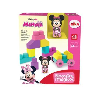Imagem de Brinquedo Infantil Blocos Mágicos Minnie Disney Elka - 1306