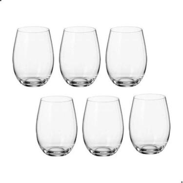 Imagem de Copos De Cristal Água Drinks Bohemia Mergus Tumbler 560ml - 6 Copos - 