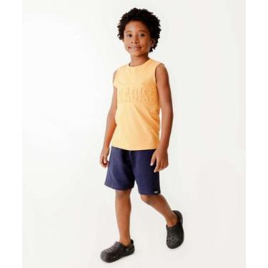 Imagem de Bermuda Infantil Moletinho MR Tam 4 a 10-78132, Azul, 4