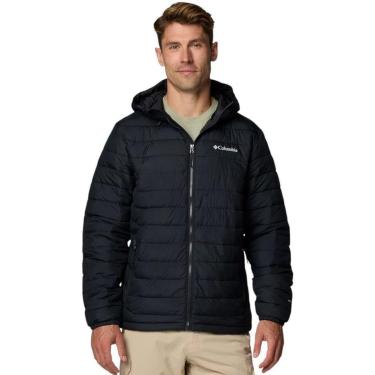 Imagem de Jaqueta Columbia Powder Lite II Hooded Pluz Size Masculina  - Preto X4-Masculino