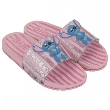 Imagem de Chinelo Grendene Kids 23285 Mania Plus Stitch Slide Infantil-Feminino