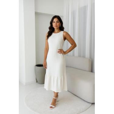 Imagem de Vestido Longo em Linho Premium - Elegante e Confortável tamanho:MCor:B