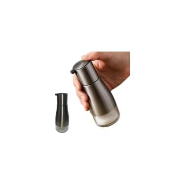 Imagem de Porta Temperos Vidro e Aço Inox, 320ml, Bico Dosador Retrátil, 8,5 x 6,7 cm, Cor Inox