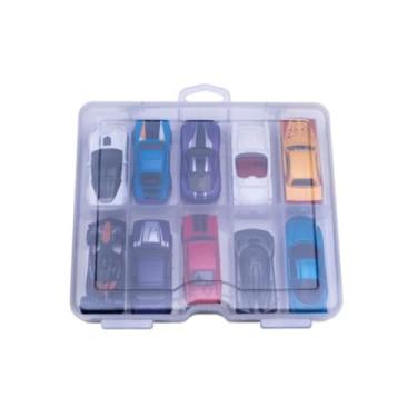 Imagem de Maleta Porta Miniaturas 1:64 com 10 Compartimentos para seus carrinhos