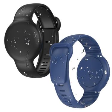 Imagem de HATALKIN Compatível com suporte de AirTag para porta-chaves com protetor de tela, IP68 à prova d'água para AirTags, chaveiro para Apple Tag GPS Tracker, para Air Tags, 2 unidades de suporte para chave