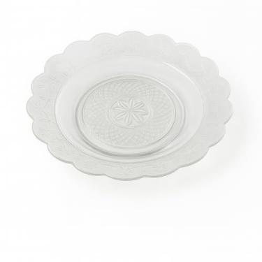 Imagem de Pratos de Vidro Egípcio Estrela Transparente – Kit 5 Peças, 21,5 cm, Artesanal