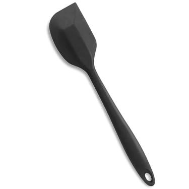 Imagem de Espátula de Silicone Pão Duro – 21cm, Flexível e Resistente ao Calor, Ideal para Cozinhar e Misturar Antiaderentes – Design Ergonômico, Antiderrapante e Fácil de Limpar (Preto)