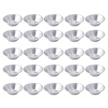 Imagem de TOPINCN Moldes de Alumínio para Torta de Ovo, Copos Redondos Antiaderentes para Cozimento, Muffins, Cupcakes e Mini Tortas, Utensílios Reutilizáveis ​​para Sobremesas Deliciosas