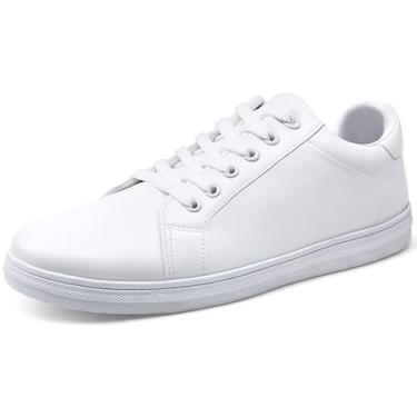 Imagem de Jousen Tênis masculino moderno branco para homens sapatos casuais respiráveis, Todo branco-871, 47