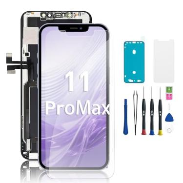 Imagem de EXW Digitalizador de tela LCD Full HD de 6,5 polegadas para iPhone 11 PRO MAX, tela sensível ao toque de qualidade com ferramentas de reparo, vedação e protetor à prova d'água – Compatível com A2161
