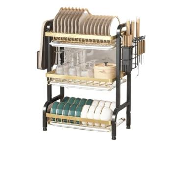 Imagem de Organizador E Escorredor De Cozinha(Preto e dourado 42cm)