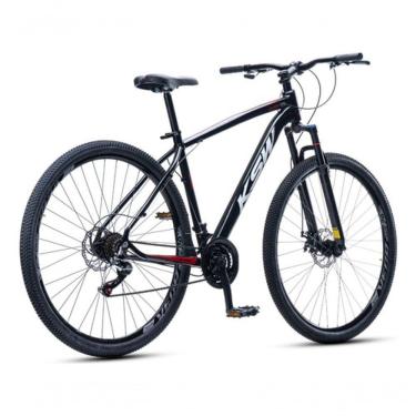 Imagem de Bicicleta Bike Aro 29 Ksw Marcha 21 Velocidades Alumínio Xlt 100 Mtb Preto/vermelho/branco 21