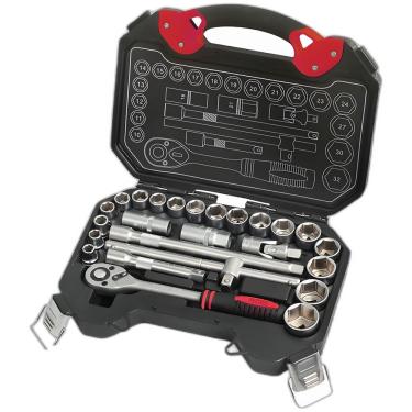 Imagem de Jogo Ferramentas Soq. Cv 25 Peças Caixa Plástica Kawashima
