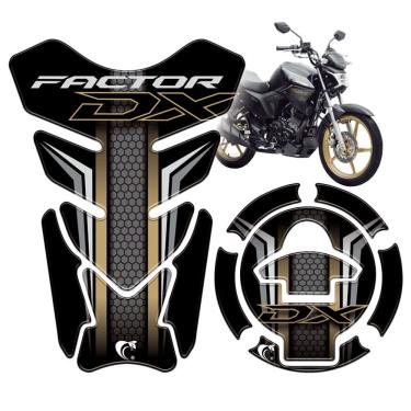 Imagem de Protetor De Tanque Moto Factor Dx 2025 Dourado Cor Dourado