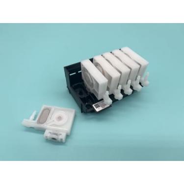 Imagem de Adaptador de cabeça de impressão + 6 peças DTF amortecedores para impressora ET-8500 ET-8550 ET-18100 L18050 L8050 L18058 L8058 L18500 XP-600 DTF