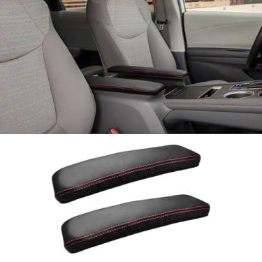 Imagem de SUNBREATH Capa de apoio de braço compatível com console central para Toyota Sienna 2018 2.019 2020 2021 2022 2023 2024 de couro para descanso de braço e tampa protetora de almofada