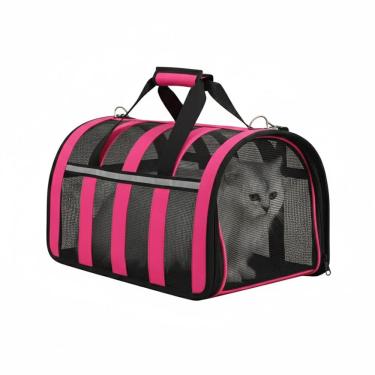 Imagem de Bolsa Transporte Pet Gato Cachorro Coelho Porquinho India Animais Passeio Viagem Caminha Confortavel Aviao Carro