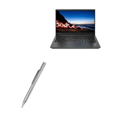Imagem de BoxWave Caneta Stylus compatível com Lenovo ThinkPad E14 Gen 2 (35.6 cm) - Caneta Stylus capacitiva FineTouch, caneta Stylus super precisa - prata metálica