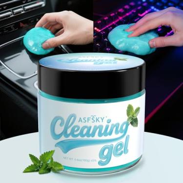 Imagem de Gel de limpeza de carro ASF (azul menta, 1 pacote) limpador de carro universal limpador de interior de carro slime kit de limpeza perfeito suprimentos ferramentas de detalhes automotivos acessórios