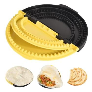Imagem de Selador de tortilha, selador de tortilha 3 em 1 para 26,5 cm, selador de tortilha removível, design de dente de tubarão à prova de vazamento para burritos, tacos, bolinhos, calzone, sanduíche