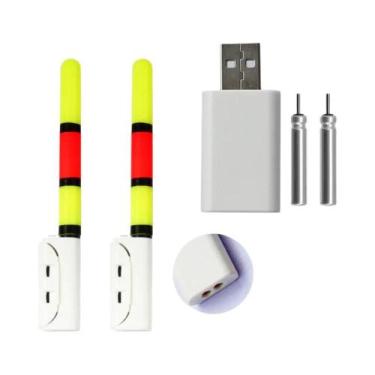 Imagem de Lanterna De Pesca LED Com Bastão, Kit De Carregamento USB, Bateria De 