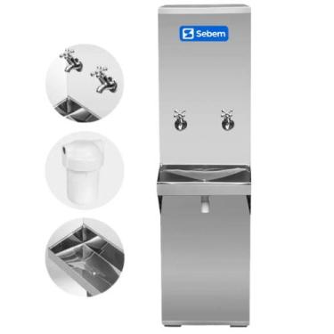 Imagem de Bebedouro de Água Industrial Grande com Filtro 25L Sebem, 220V