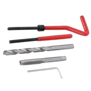 Imagem de Naroote Conjunto de Inserção de Reparo de Rosca M7 de 25 Unidades, Excelente Escolha para Restaurar Ferramenta de Rosqueamento de Rosca para Aço, Ferro, Alumínio Com Caixa de Plástico Transparente