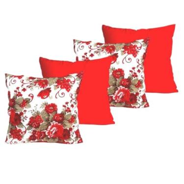 Imagem de Kit c Almofadas Cheias Decorativas pSala(BUQUÊ VERMELHO)