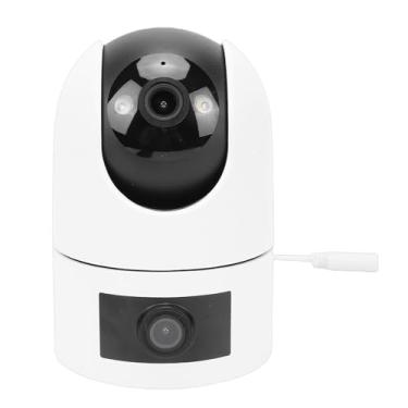 Imagem de Akozon Câmera de Segurança PTZ 2K HD 3MP Lente Dupla 2.4G 5G 2 Banda Pet Camera WiFi BT Rastreamento Automático para Ambientes Internos e Externos