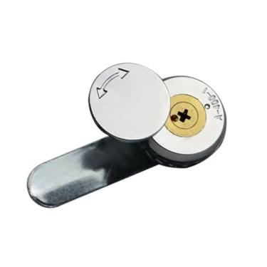 Imagem de A-400-1 Fechadura de cobre cruzada para armário elétrico de caixa de distribuição A-40 Fechadura de armário 1 peça (cilindro de cobre)