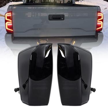 Imagem de MEGAIE Conjunto de luz traseira de LED fumê compatível com 2016 2017 2018 2019 2020 2021 2022 2023 Tacoma, par