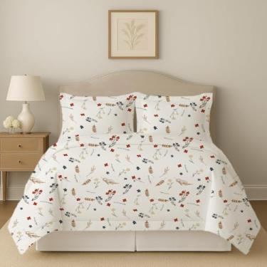 Imagem de eBeddy Linens Conjunto de capa de edredom de algodão egípcio de luxo Super King Plus 120x120 com fecho de zíper e 7 laços de canto macio e aconchegante conjunto de cama costura durável, estampa de