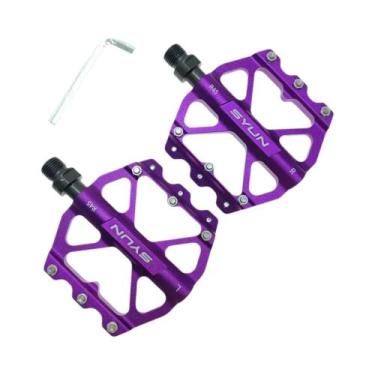 Imagem de Pedal De Bicicleta Ultra Leve Em Liga De Alumínio Com 3 Rolamentos Sel