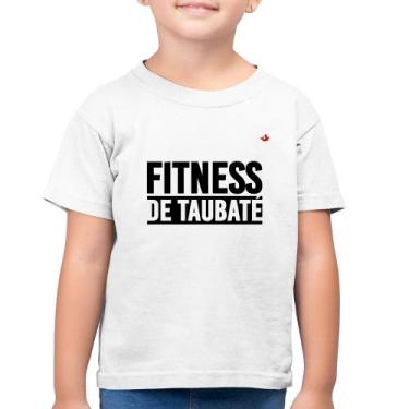 Imagem de Camiseta Algodão Infantil Fitness de Taubaté - Foca na Moda, Branca, 1