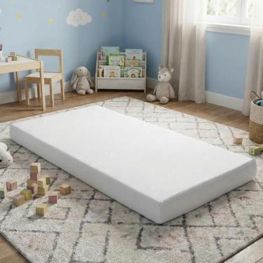 Imagem de Colchão Para Mini Cama Infantil Baby D18 100% Espuma Branco 150x70x10c