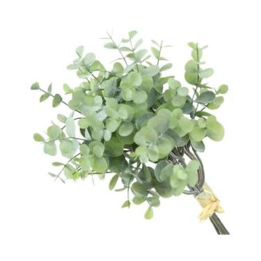 Imagem de Buquê Artificial De Folhas De Eucalipto 6 Ramos 36 Cabeças Decoração P