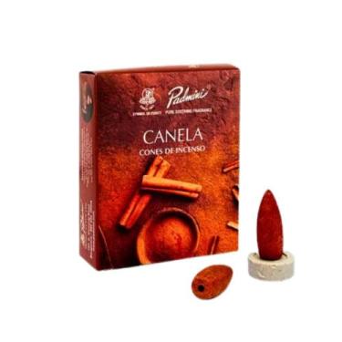 Imagem de Incenso de Cone Canela - Padmini - 10 Cones com Mini Incensário - no-b