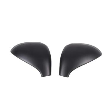 Imagem de Porta lateral do carro espelho retrovisor tampa guarnição acessórios exteriores do carro Compatível com peugeot 207 308 2006-2014 fibra de carbono(Matte Black)