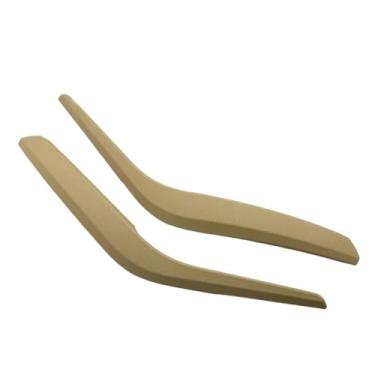 Imagem de Compatível Com Bmw X1 2010-2016 E84 2 Pçs Atualizado Interior Do Carro De Fibra De Carbono Esquerda Direita Maçaneta Da Porta Capa Guarnição Substituição(Beige 2PCS SET)