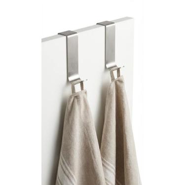 Imagem de Kit 2 Ganchos Inox de Encaixe  Para Pano de Prato - KITCHEN LAR